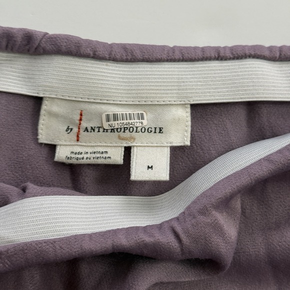 Anthropologie Bias Cut Midi Skirt Size Medium Dusty Purple Silky Slip Style - Picture 6 of 7
